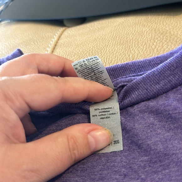 Gildan double X Heather blue T-shirt with the saying hello I'm probably anxious - Picture 3 of 7